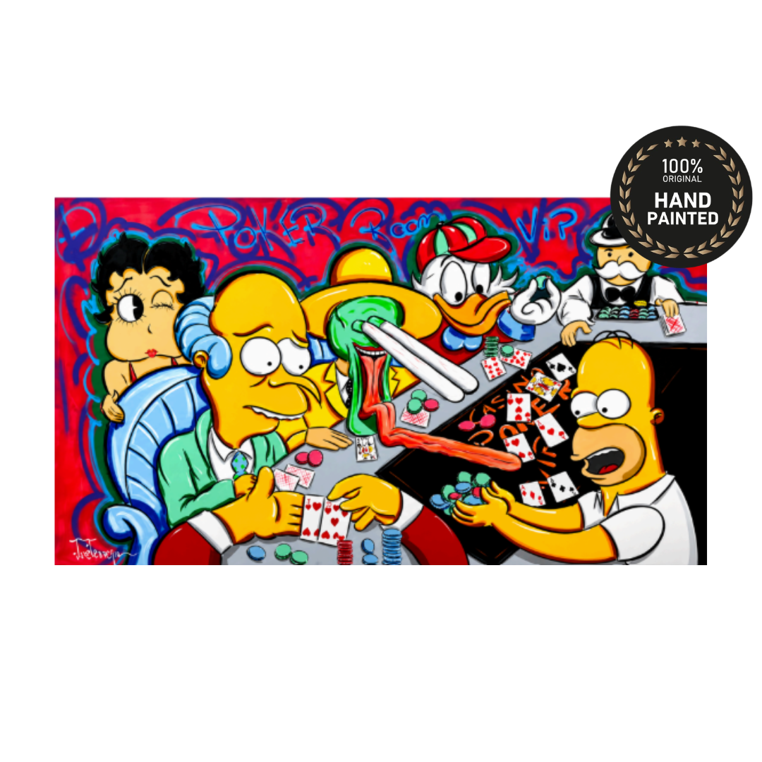 Royale Casino handmade pop art oil painting by José Terrero