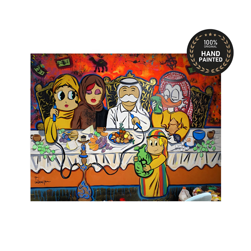 The Last Gather original handmade artwork by José Terrero on gallery-wrapped canvas
