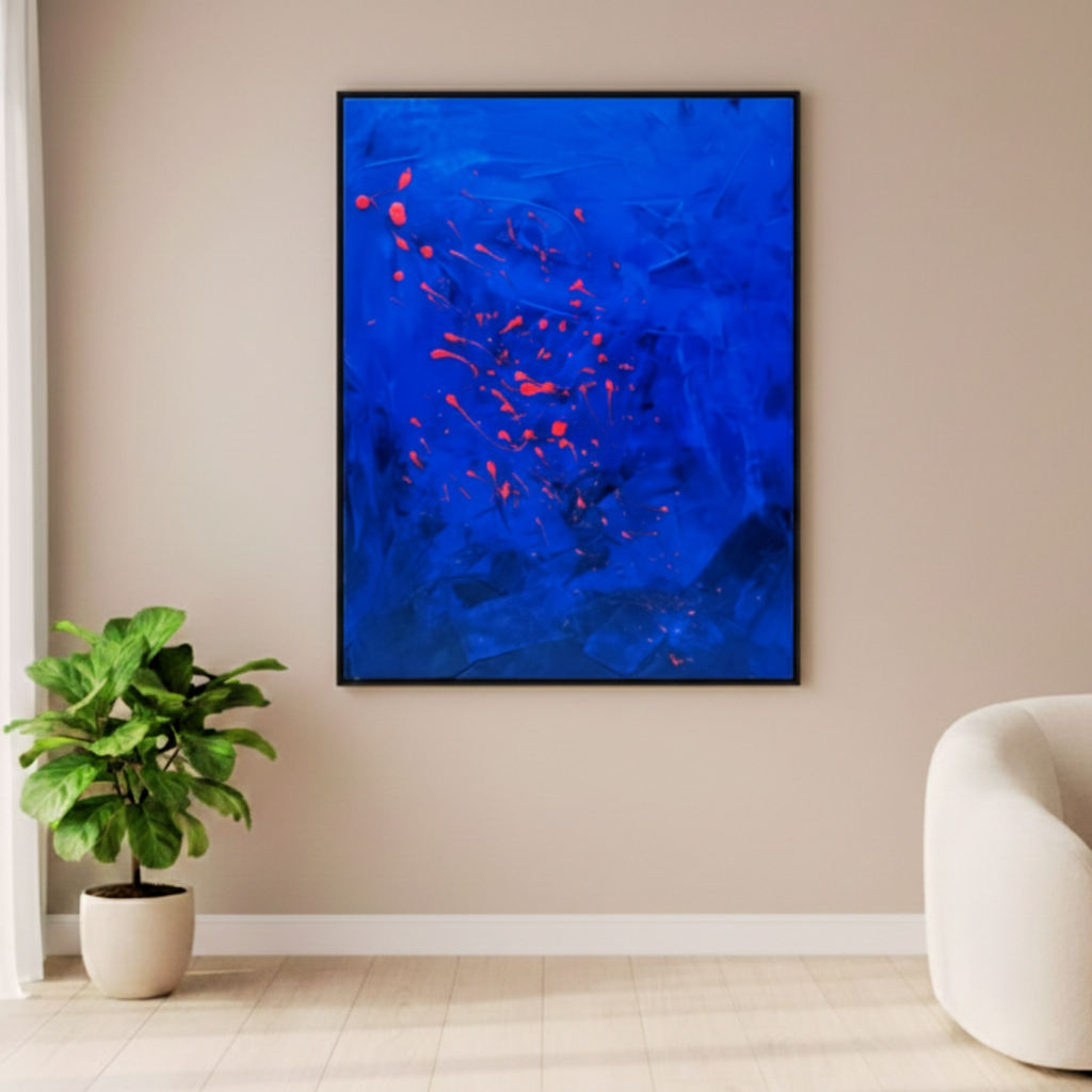 Silent Sparks | Emotional Abstract Canvas Art for Luxury Interiors