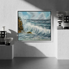 Load image into Gallery viewer, Sea waves | Handmade Canvas Painting
