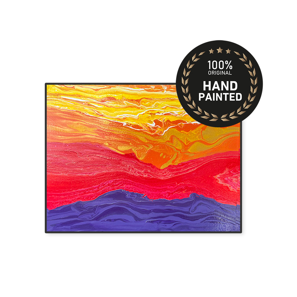 Streaked | Handmade Canvas Paintings | Set of 2