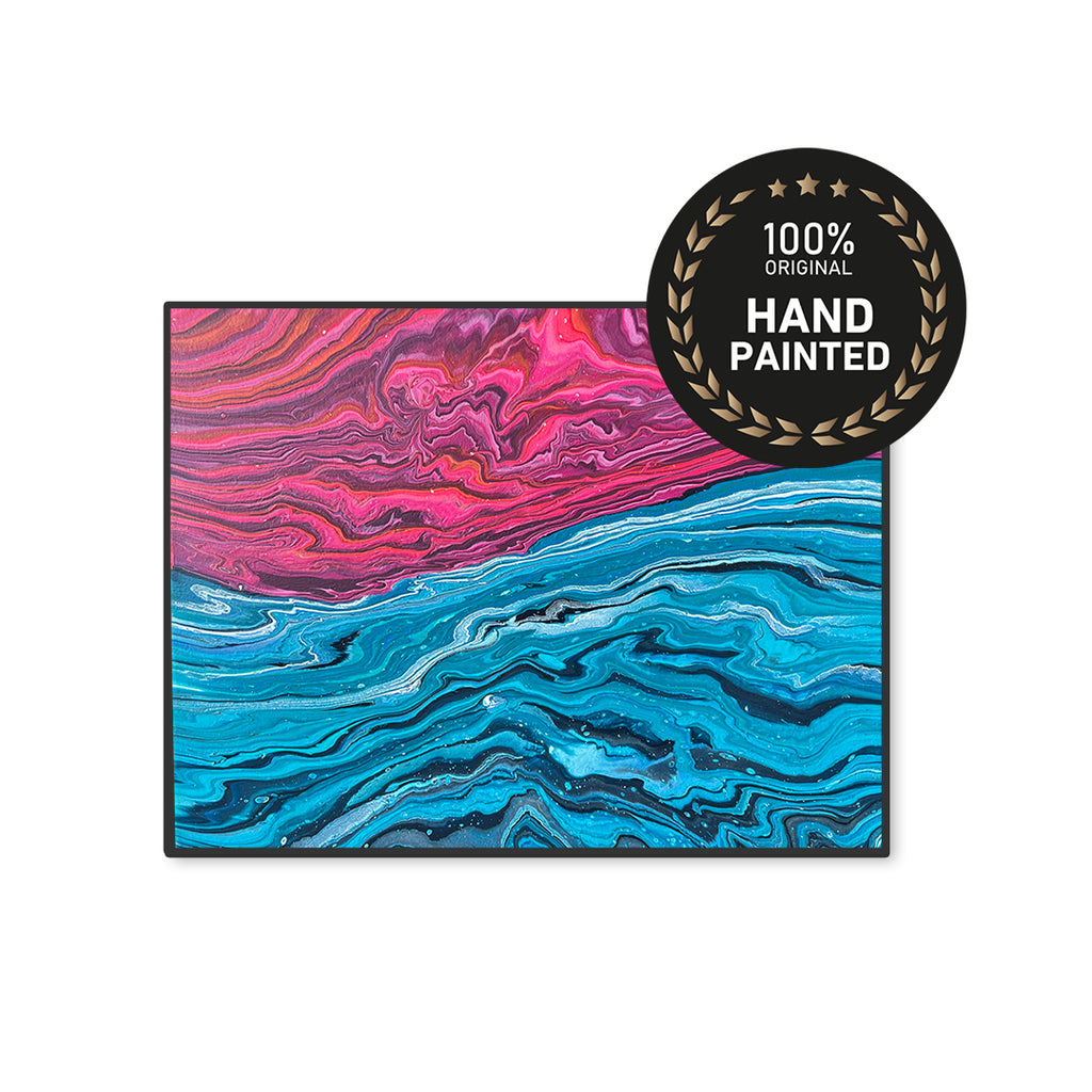 Streaked | Handmade Canvas Paintings | Set of 2