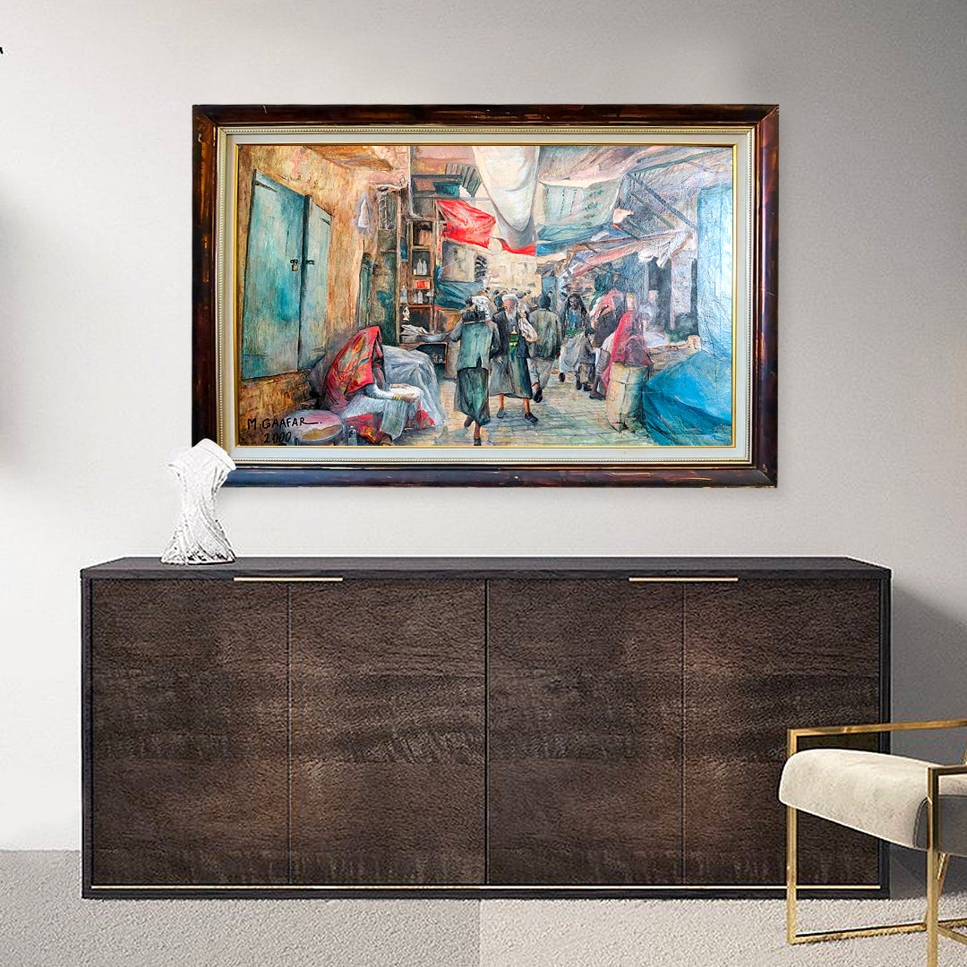 Old Bazaar Salt City | Impressionist Painting