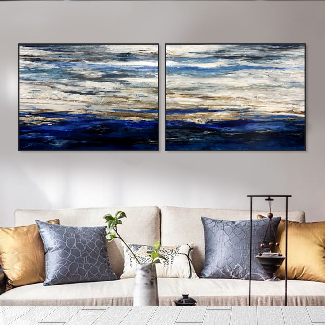 Sea Storm | Set of 2 Paintings