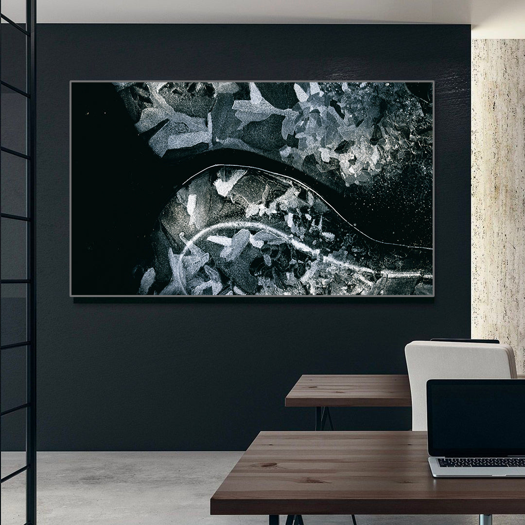 Splendour Charcoal | Printed Canvas Art