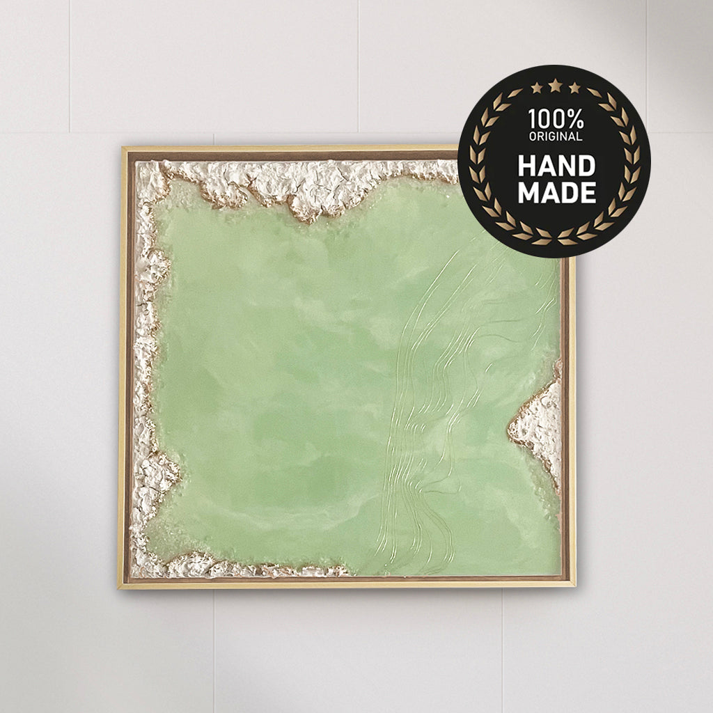 Green Ocean | Handmade Resin Art