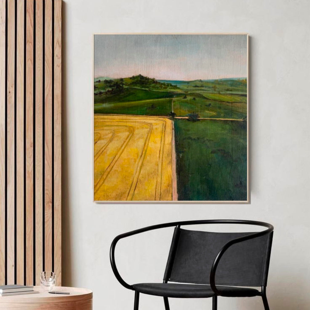 Golden Fields | Abstract Painting