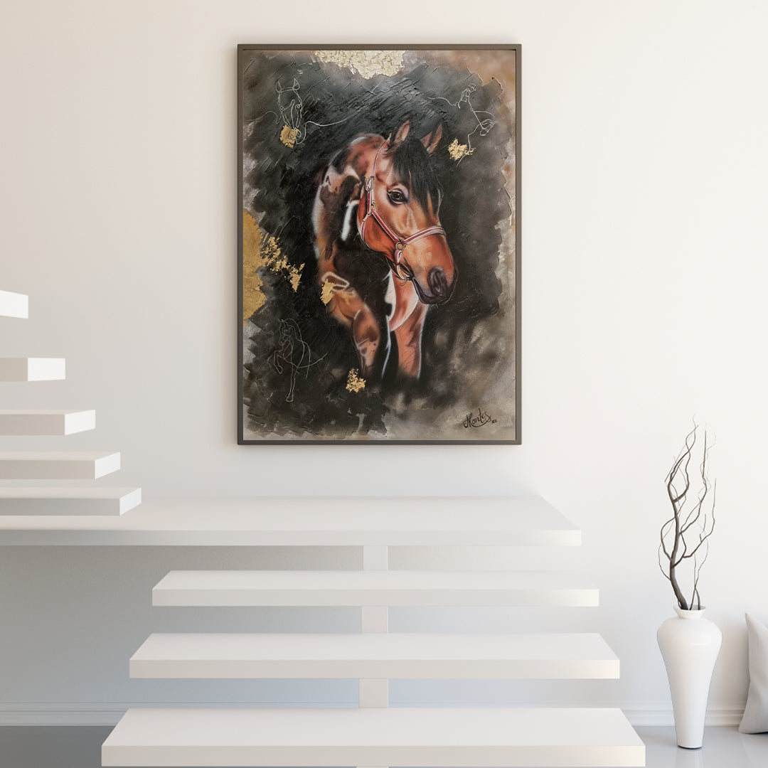 Bronco | Handmade Canvas Painting