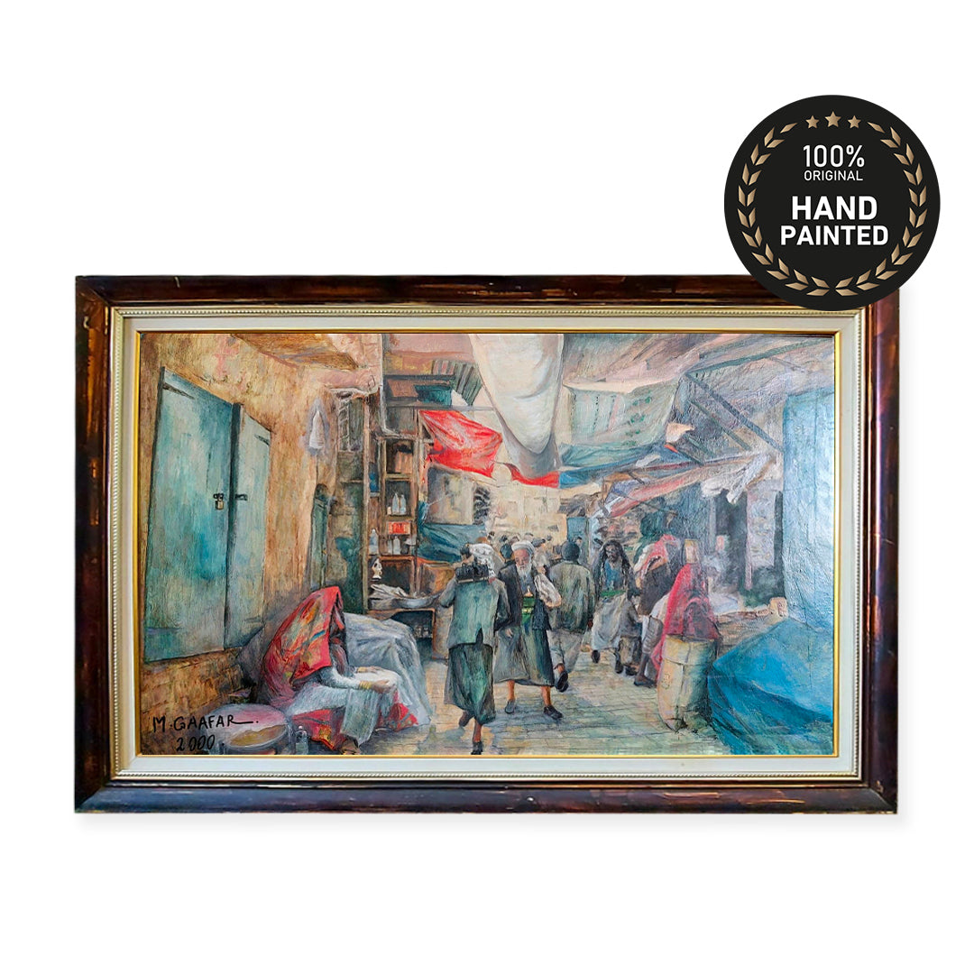 Old Bazaar Salt City | Impressionist Painting