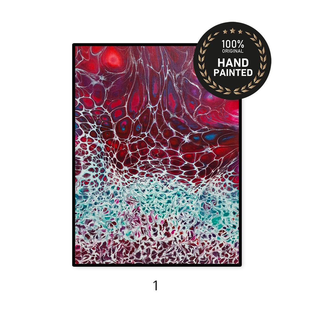 Swirl Series | Handmade Canvas Paintings | Set of 4