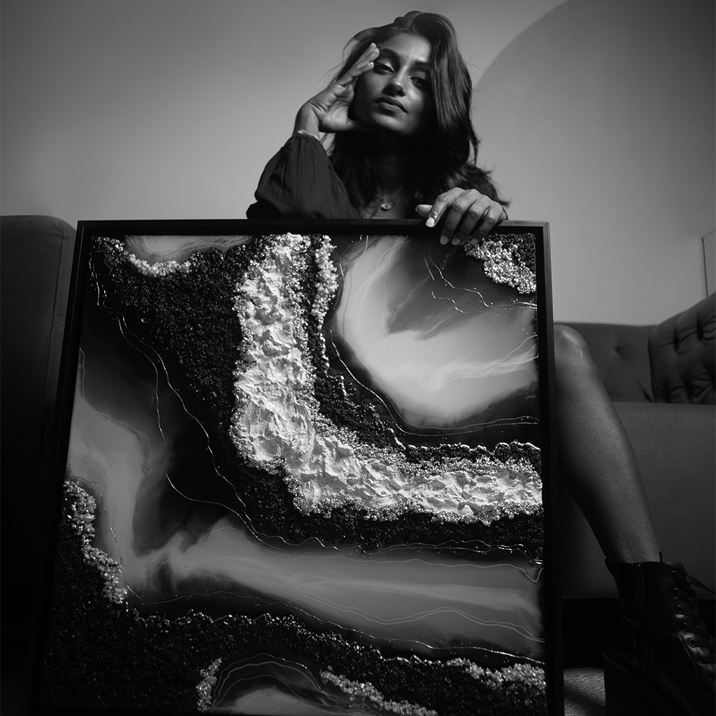 Black Lake | Handmade Resin Art