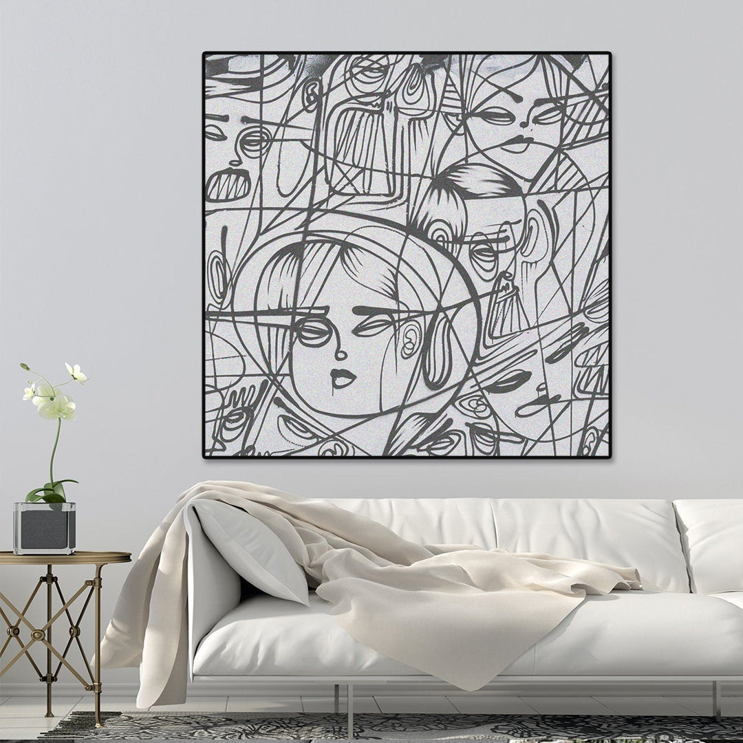 Scribbled Emotions | Printed Canvas Art