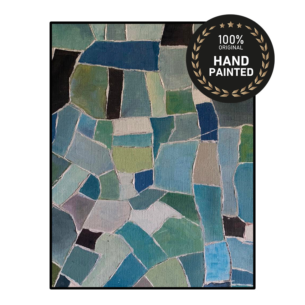 Rice Fields | Handmade Abstract Art