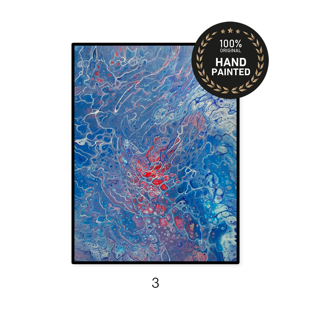 Swirl Series | Handmade Canvas Paintings | Set of 4