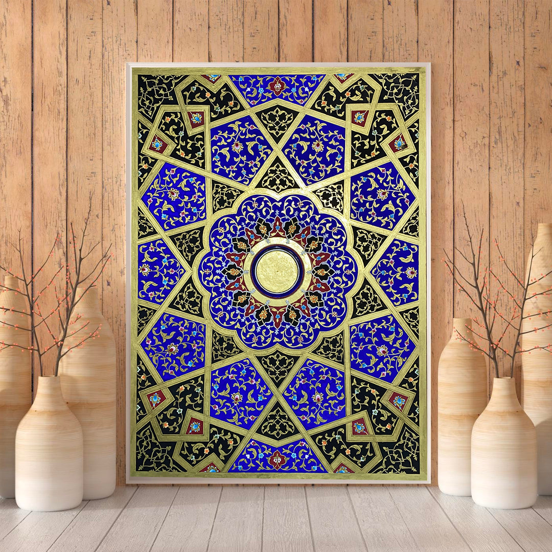 Euphoria | Canvas Painting with 23 Carat Gold from Germany