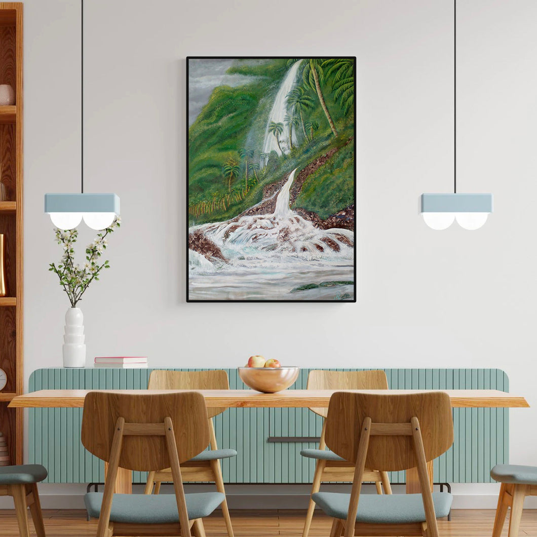 Water Fall | Handmade Canvas Painting