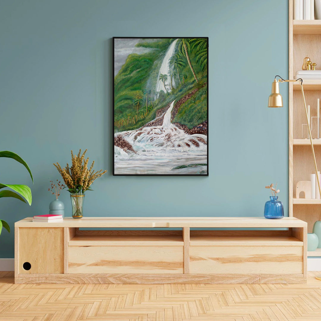 Water Fall | Handmade Canvas Painting
