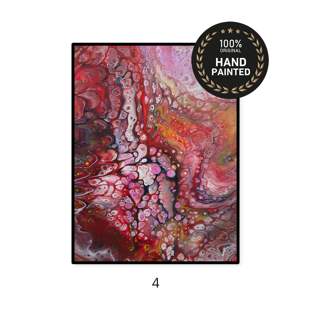 Swirl Series | Handmade Canvas Paintings | Set of 4