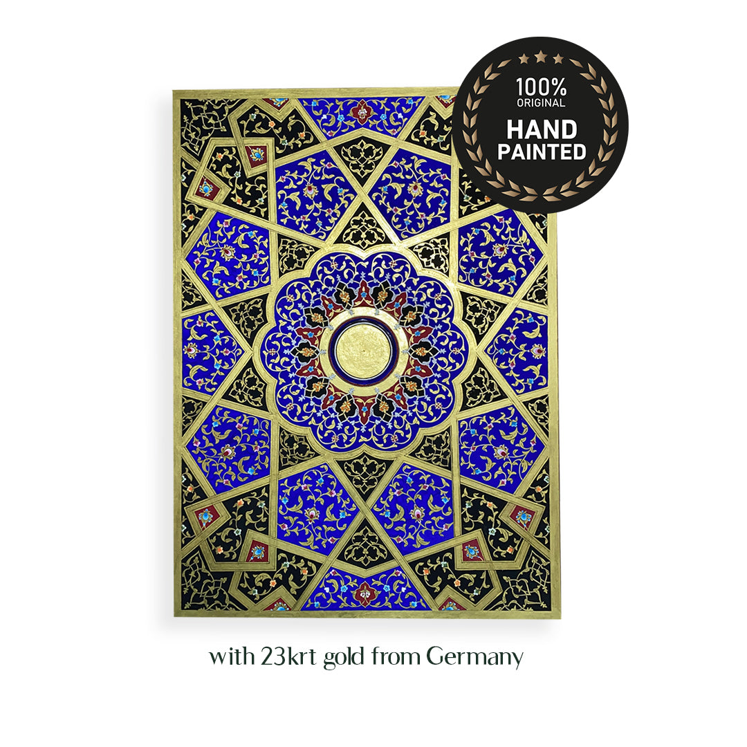 Euphoria | Canvas Painting with 23 Carat Gold from Germany