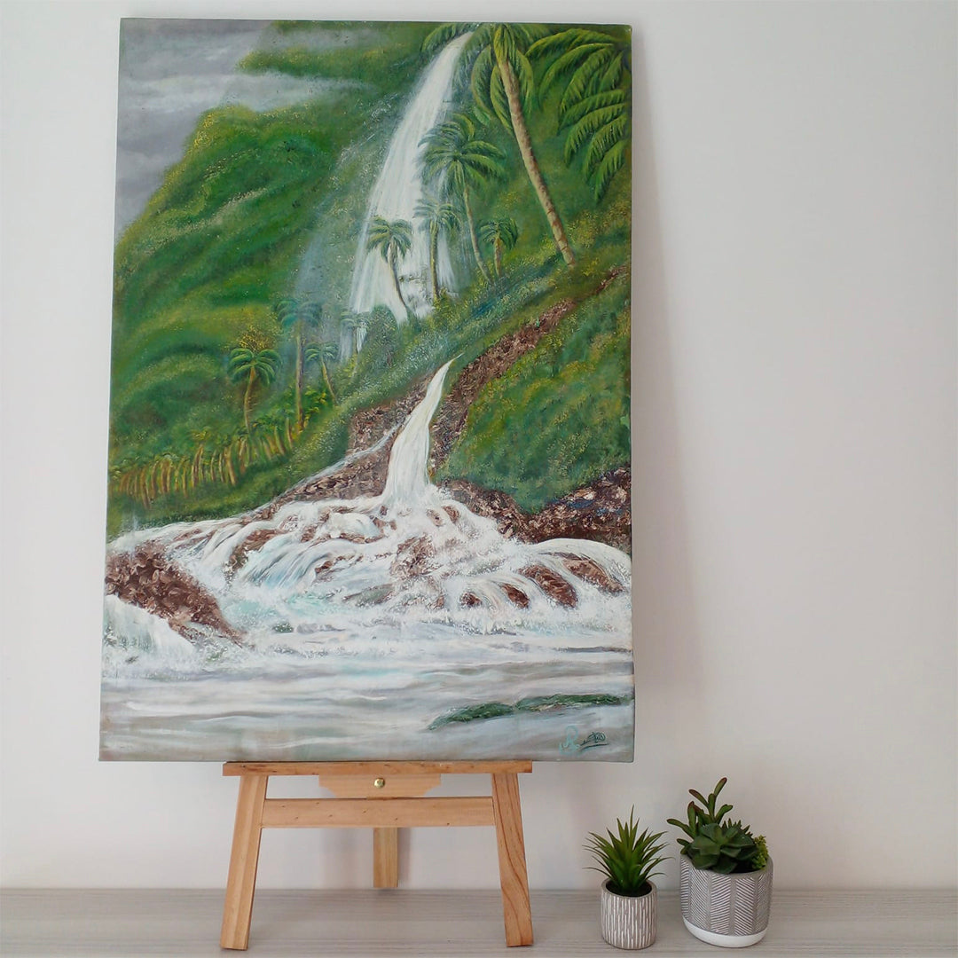 Water Fall | Handmade Canvas Painting