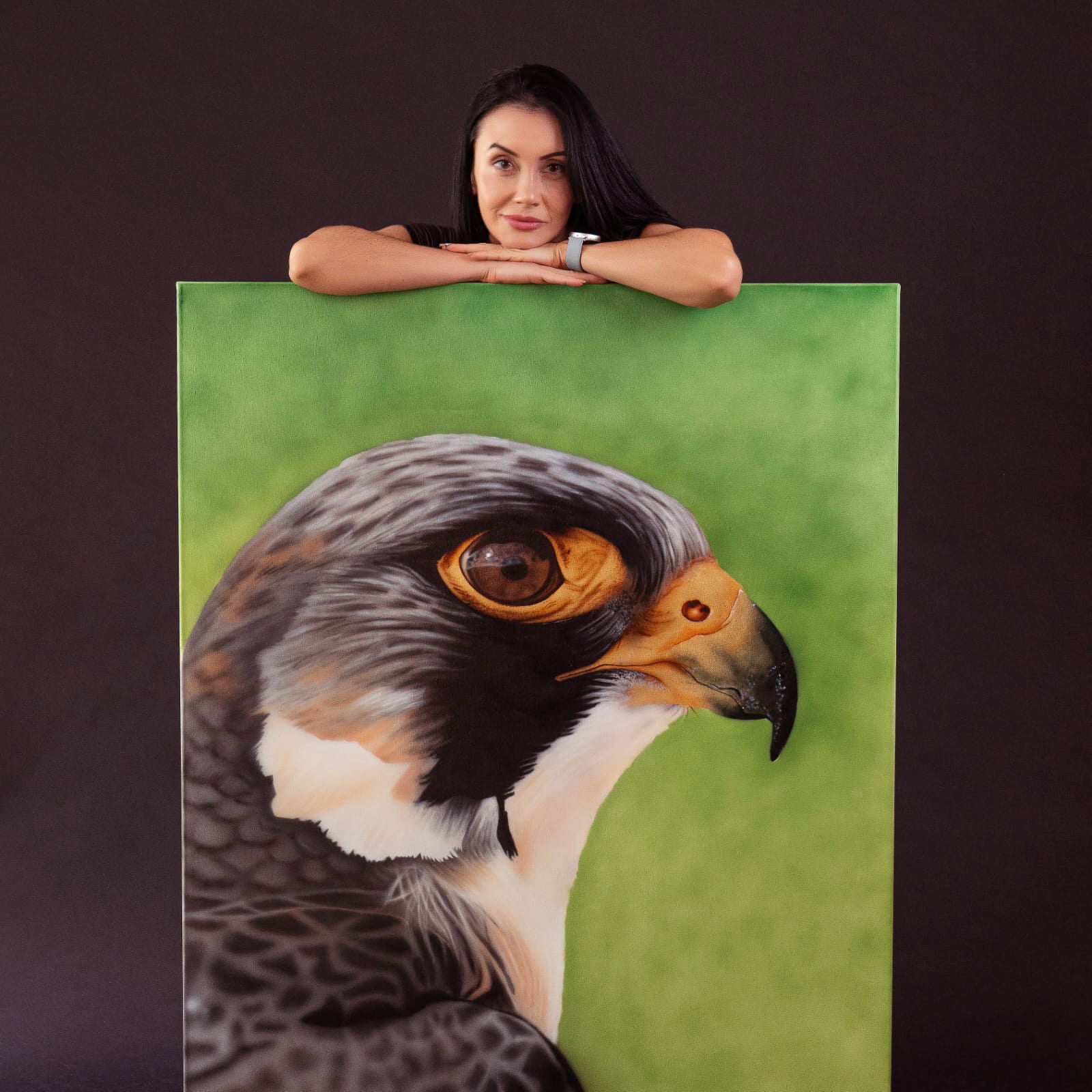 Falcon | Handmade Canvas Painting