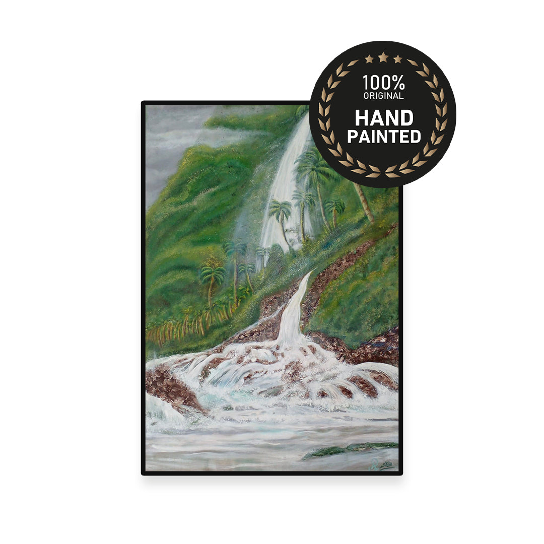 Water Fall | Handmade Canvas Painting