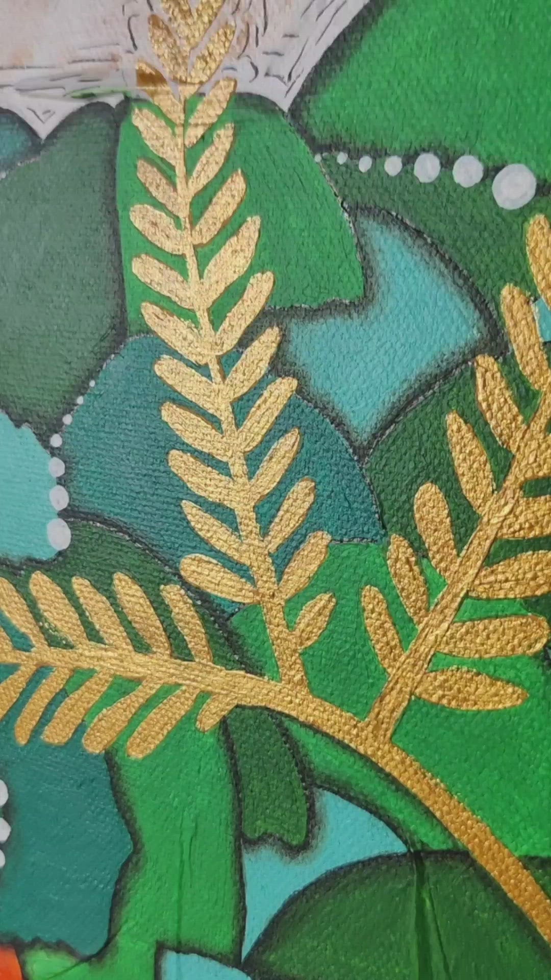 Ghaf Tree: National Tree | Handmade Canvas Painting