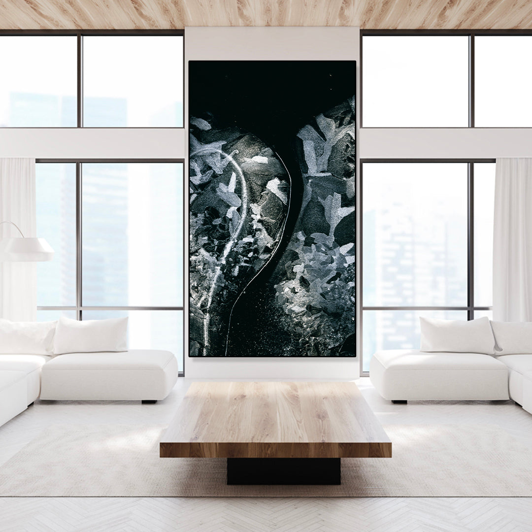 Splendour Charcoal | Printed Canvas Art