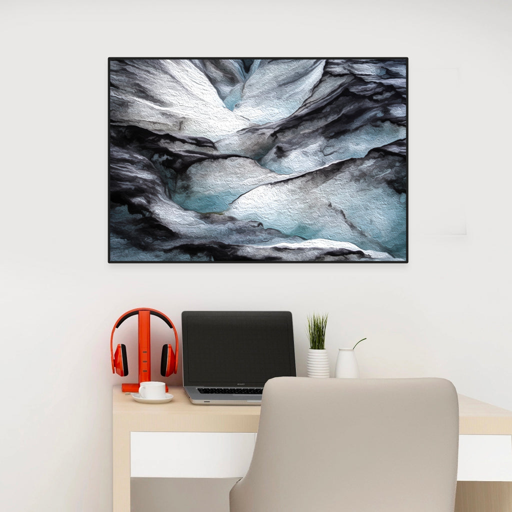 Crevasse | Augmented Reality Artwork | Printed Canvas Art