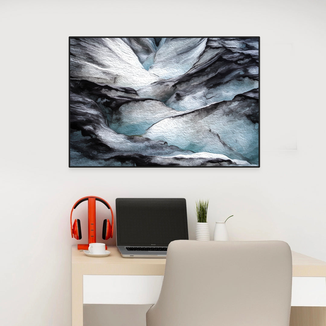 Crevasse | Augmented Reality Artwork | Printed Canvas Art