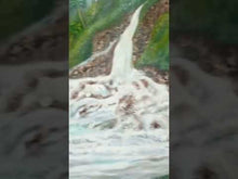 Load and play video in Gallery viewer, Water Fall | Handmade Canvas Painting
