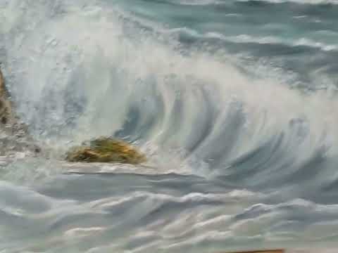 Sea waves | Handmade Canvas Painting