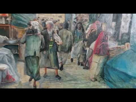 Old Bazaar Salt City | Impressionist Painting