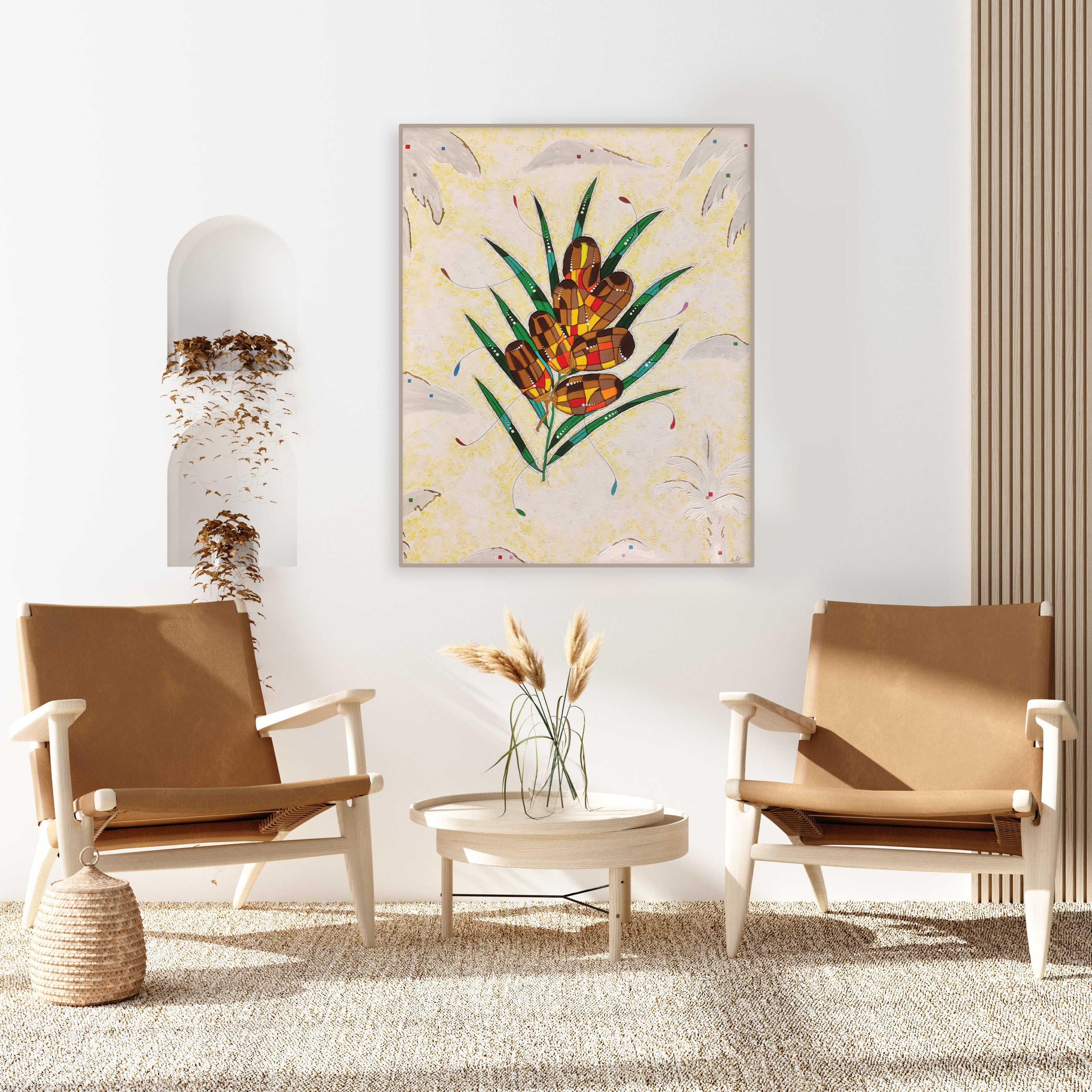 Dates: National Fruit | Handmade Canvas Painting