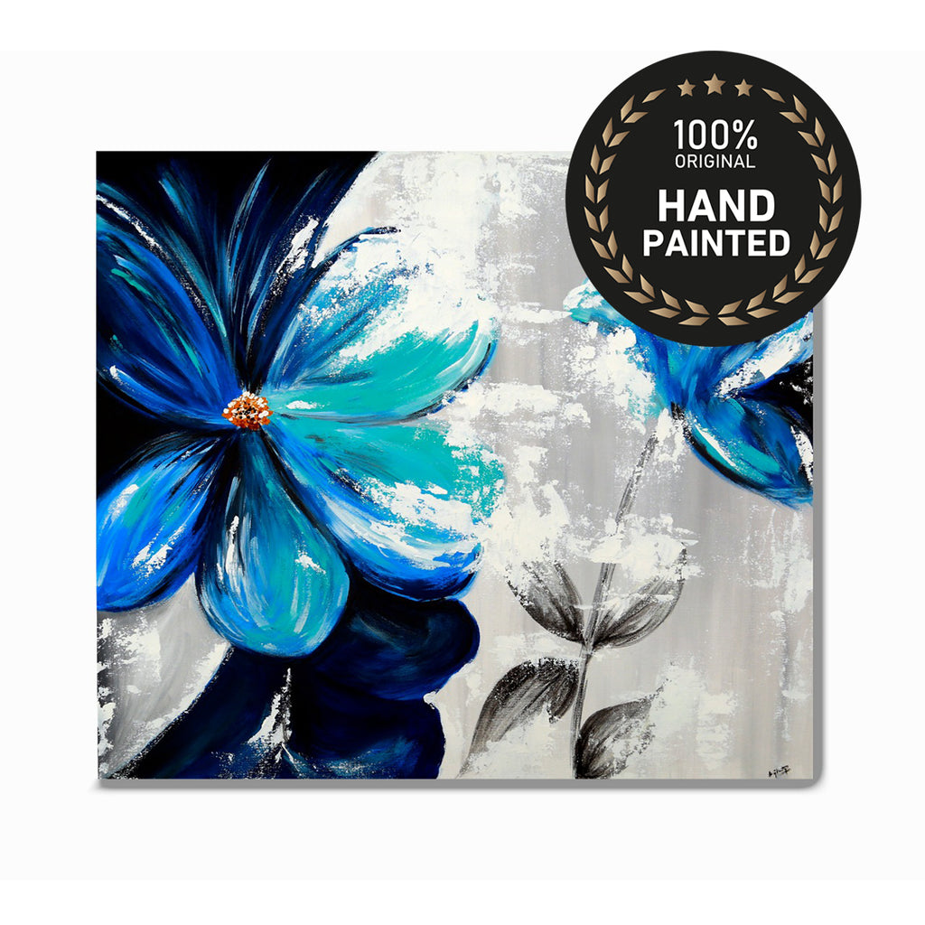 Framed abstract painting